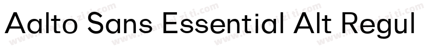 Aalto Sans Essential Alt Regular字体转换